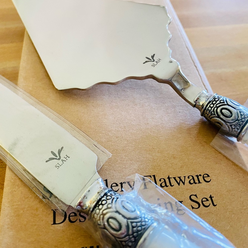 SLAH 🍰Gallery Flatware Collection Dessert Server Set New in Box - Picture 4 of 5